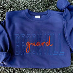 Custom Monotone Embroidered Spirit Sweatshirt